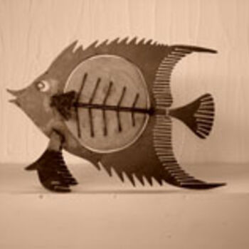 Sculpture titled "POISSON SCIE" by Claude Valois, Original Artwork