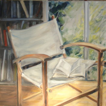 Peinture intitulée "Fauteuil" par Claudine Pochat, Œuvre d'art originale