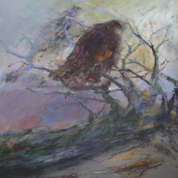 Peinture intitulée "l'albero e l'aquila" par Claudio Lia, Œuvre d'art originale