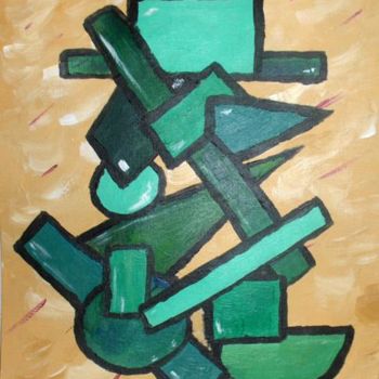 Painting titled "formes geometriques…" by Jonathan Clementz, Original Artwork