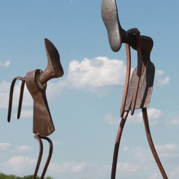 Sculpture titled "Duh?" by Clive Manuel, Original Artwork, Metals