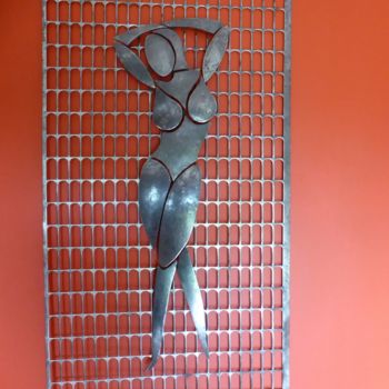 Sculpture titled "NU" by Claude Germain, Original Artwork, Metals