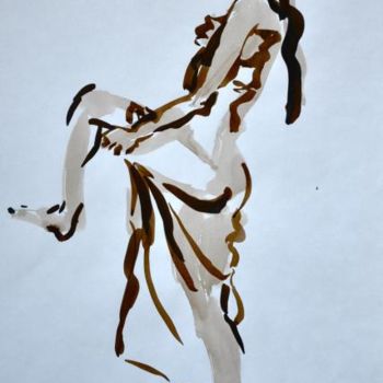 Peinture intitulée "Modèle vivant" par Catherine Martel, Œuvre d'art originale