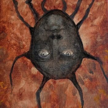 Pintura titulada "Spidermother" por Coco Sanne Hassink, Obra de arte original, Oleo