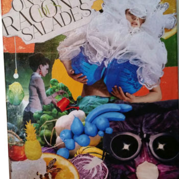 Collages titled "On nous raconte des…" by Lydie Girard, Original Artwork