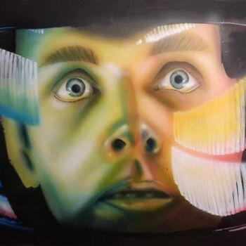 Painting titled "i'm sorry Dave" by Conrad Willemsen, Original Artwork, Airbrush