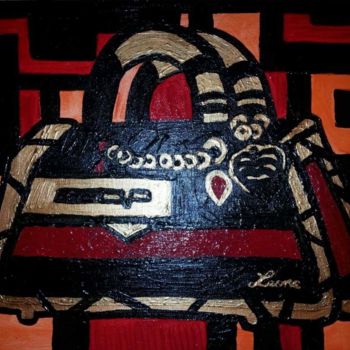 Painting titled "Sac" by Selda, Original Artwork, Acrylic