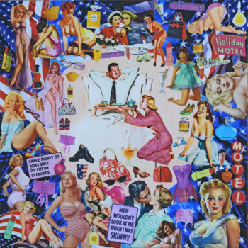 Collages intitulée "Hallelujah" par Manuel Blond, Œuvre d'art originale