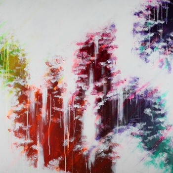 Pintura intitulada "Aurore Spectrale" por Tristan Wendlinger, Obras de arte originais, Acrílico