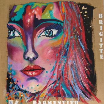 Pintura titulada "WEEKEND À IBIZA" por Brigitte Parmentier, Obra de arte original, Acrílico Montado en Bastidor de camilla d…