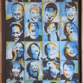 Escultura titulada "" WE, LAUGHING "" por Yann Hervis, Obra de arte original, Otro