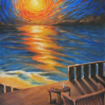 Pintura intitulada "Sunset" por Fernanda Costa, Obras de arte originais