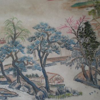 "paysage chinois" başlıklı Tablo Monique Copolata tarafından, Orijinal sanat