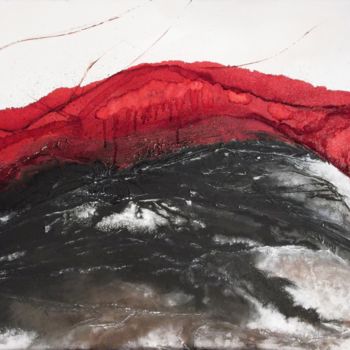 Peinture intitulée "Affliction" par Coralie Giboz, Œuvre d'art originale, Acrylique