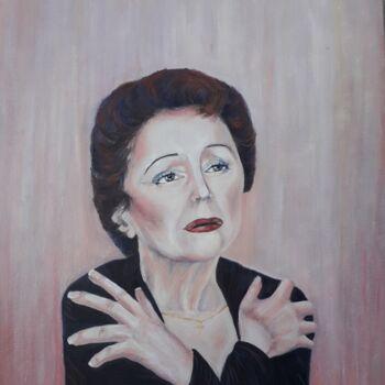 Pittura intitolato "Edith PIAF" da Corinne Gosselin, Opera d'arte originale, Olio