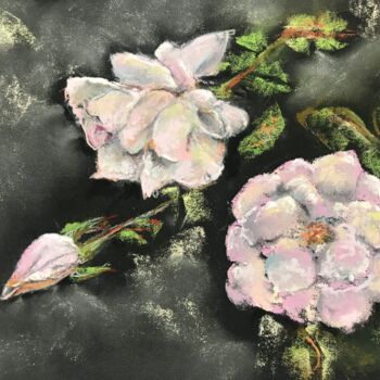 Pintura intitulada "Floral" por Corinne Lanno, Obras de arte originais