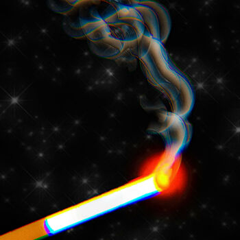 Digital Arts titled "TrippyTobacco" by Corinne Thompson, Original Artwork, Digital Painting