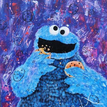 Peinture intitulée "Cookies Monster" par Cortx, Œuvre d'art originale, Acrylique