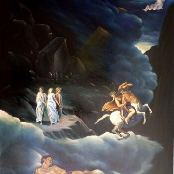 Pittura intitolato "LUNA 5" da Costantino Di Renzo, Opera d'arte originale, Olio