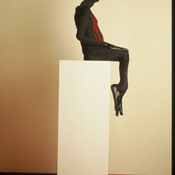 Rzeźba zatytułowany „vessel; humanoid...…” autorstwa Suzanne Waters, Oryginalna praca, Glina