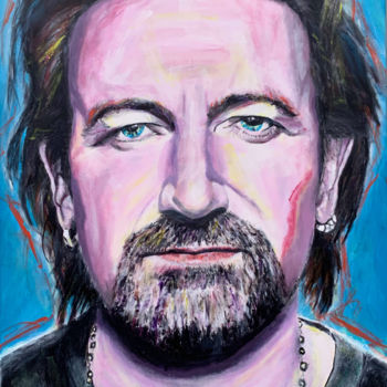 Painting titled "Bono" by Corbyn Rhodes, Original Artwork, Acrylic