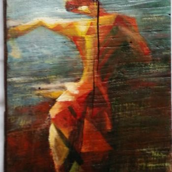Pintura intitulada "Danse moderne" por Dominique Sarrouy, Obras de arte originais, Óleo