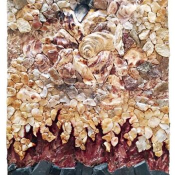 Escultura titulada "Inferno" por Cristiano Ambrosini, Obra de arte original, Mosaico Montado en Otro panel rígido