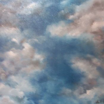 Painting titled "Nubes IV (Clouds IV)" by Cristina Del Rosso, Original Artwork, Oil