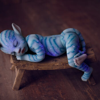 Sculpture titled "Baby Avatar" by Cristina Iglesias Mauri, Original Artwork, Resin