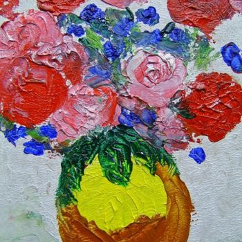 Pintura titulada "FLOWERS" por Lodya, Obra de arte original, Oleo
