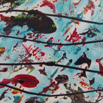 Peinture intitulée "fishb4.jpg" par Christine Savi, Œuvre d'art originale