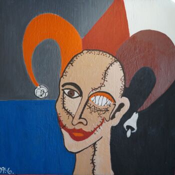 Painting titled "The liar 's paradox…" by Alexey Nickolay, Original Artwork, Enamel