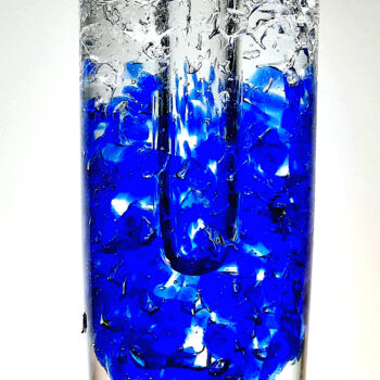 Σκίτσο με τίτλο "Artisitc Blue Vase…" από Czech Art Glass, Αυθεντικά έργα τέχνης, Πίνακας τέχνης