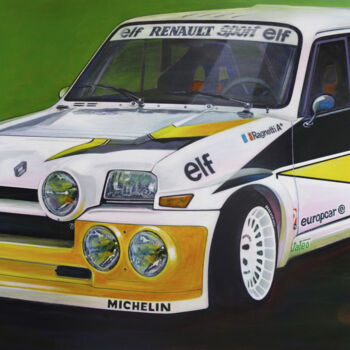 "Renault 5 Turbo 1981" başlıklı Tablo D-Marko-O tarafından, Orijinal sanat, Akrilik