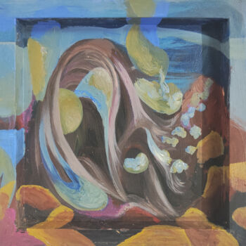 Pintura intitulada "PAYSA abstracto" por D. S., Obras de arte originais, Óleo