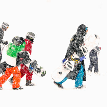 Fotografia intitolato "snowboard" da Dacko Photography, Opera d'arte originale, Fotografia digitale