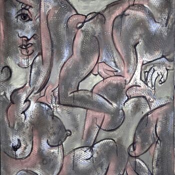 Painting titled "Sexual sublimation…" by Dags, Original Artwork, Oil