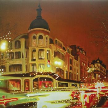 Painting titled "AVENUE DES TERNES (…" by Alain Dambès, Original Artwork, Oil