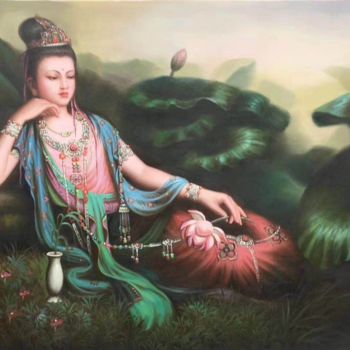 "Chinese art(Dunhuan…" başlıklı Tablo Princessa Mingzhu tarafından, Orijinal sanat, Hava fırçası