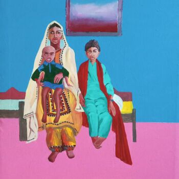 Painting titled "My Queer son" by Ahmed Khan, Original Artwork, Acrylic