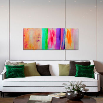 Картина под названием "Rainbow.Triptych.Fi…" - Dani Alexsandrova, Подлинное произведение искусства, Акрил