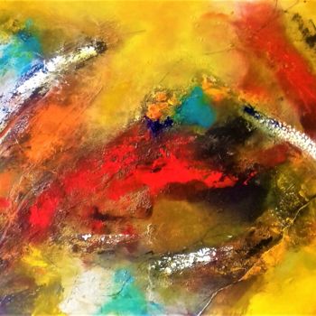 Pintura intitulada "joie-de-vivre-70x50…" por Daniel Giacchi, Obras de arte originais