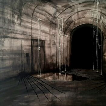 "Abandoned tunnel" başlıklı Tablo Daniel Polyakov tarafından, Orijinal sanat, Akrilik