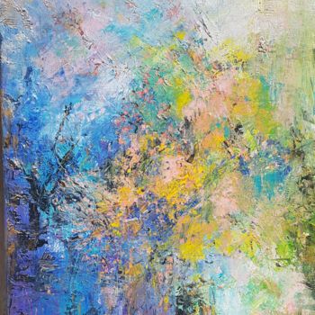 Malarstwo zatytułowany „Le printemps” autorstwa Danielle Alarcon Dalvin, Oryginalna praca, Akryl