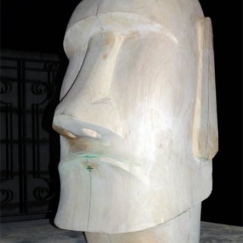 Skulptur mit dem Titel "Copie du Moai du Lo…" von Daniel Lutaud, Original-Kunstwerk