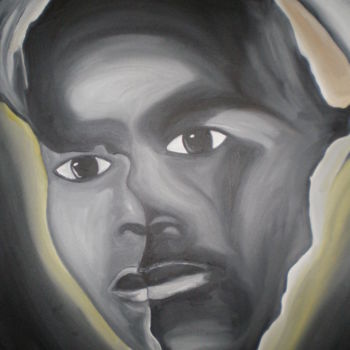 Malarstwo zatytułowany „THE FACE OF AFRICA” autorstwa Danygil, Oryginalna praca, Olej