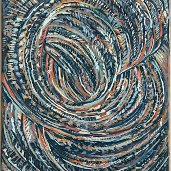 Pittura intitolato "Wiry" da Danuta Elzbieta Czyzyk, Opera d'arte originale, Acrilico