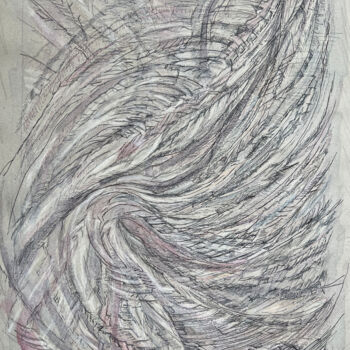 Obrazy i ryciny zatytułowany „Szary 2” autorstwa Danuta Elzbieta Czyzyk, Oryginalna praca, Długopis