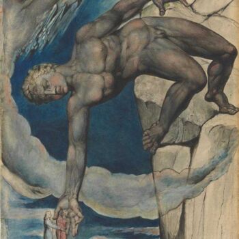 Painting titled "William Blake - Ant…" by Benoît Dardier, Original Artwork, Ink