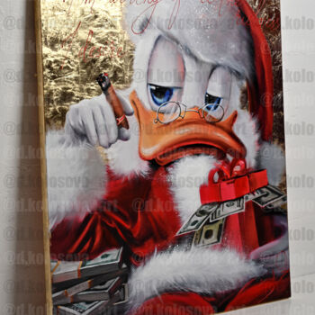 绘画 标题为“Scrooge Santa limit…” 由Daria Kolosova, 原创艺术品, 油